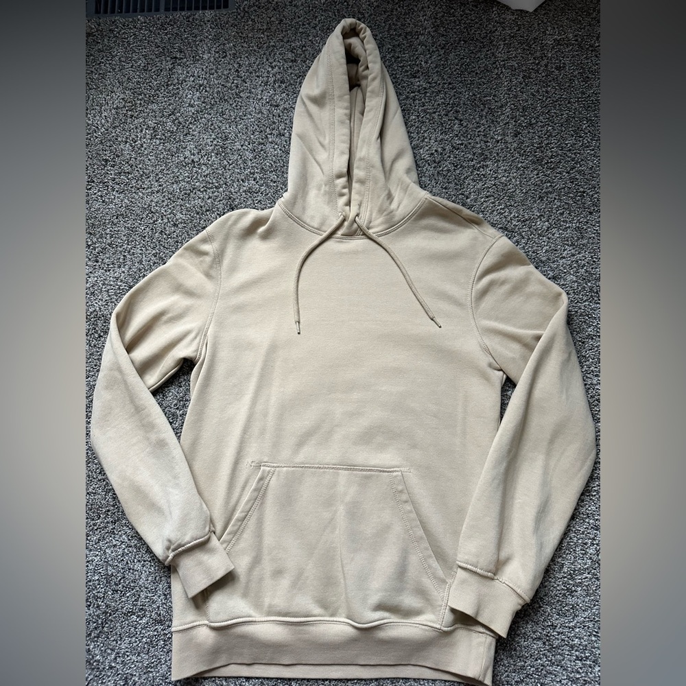 H&M Tan Sweatshirt Hoodie Relaxed Fit